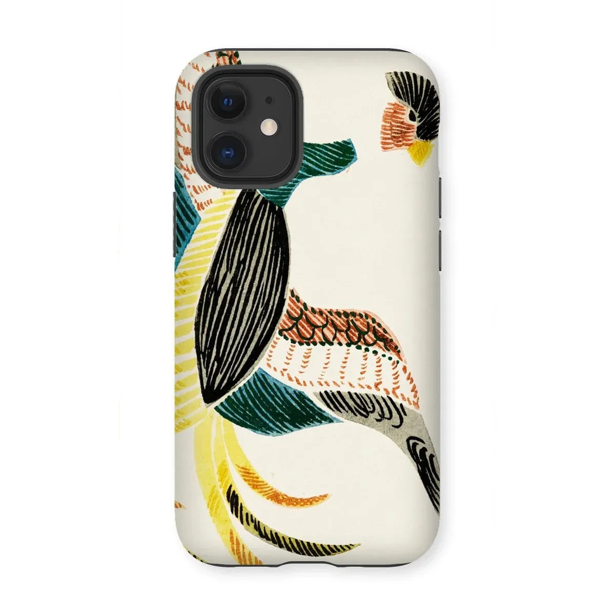 Woodblock Crane - Taguchi Tomoki Bird iPhone Case