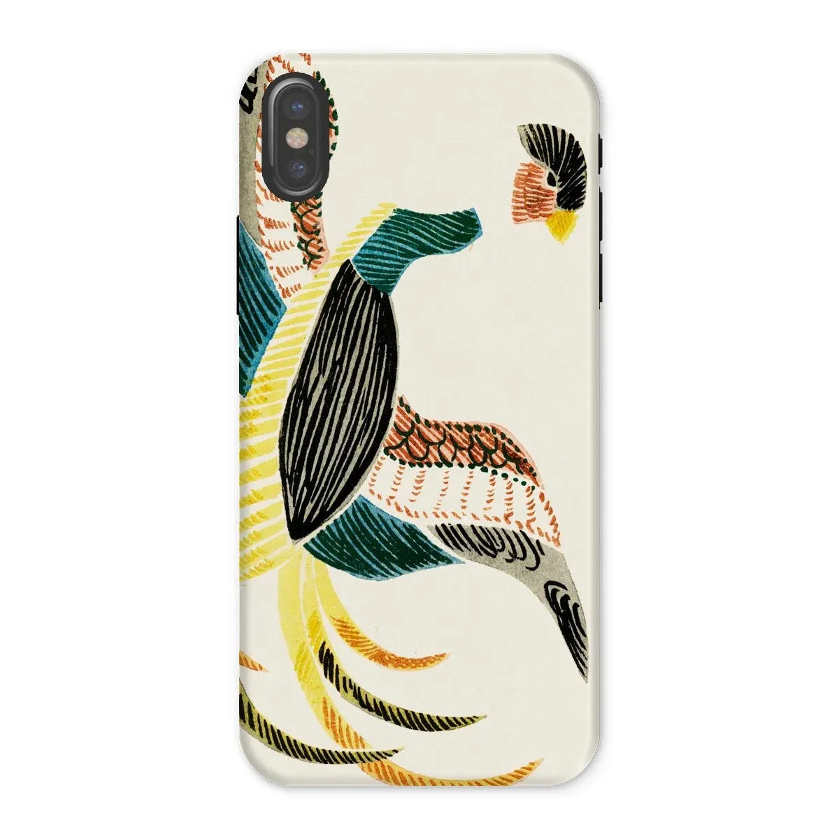 Woodblock Crane - Taguchi Tomoki Bird iPhone Case