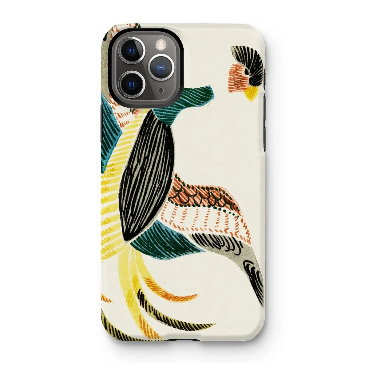 Woodblock Crane - Taguchi Tomoki Bird iPhone Case