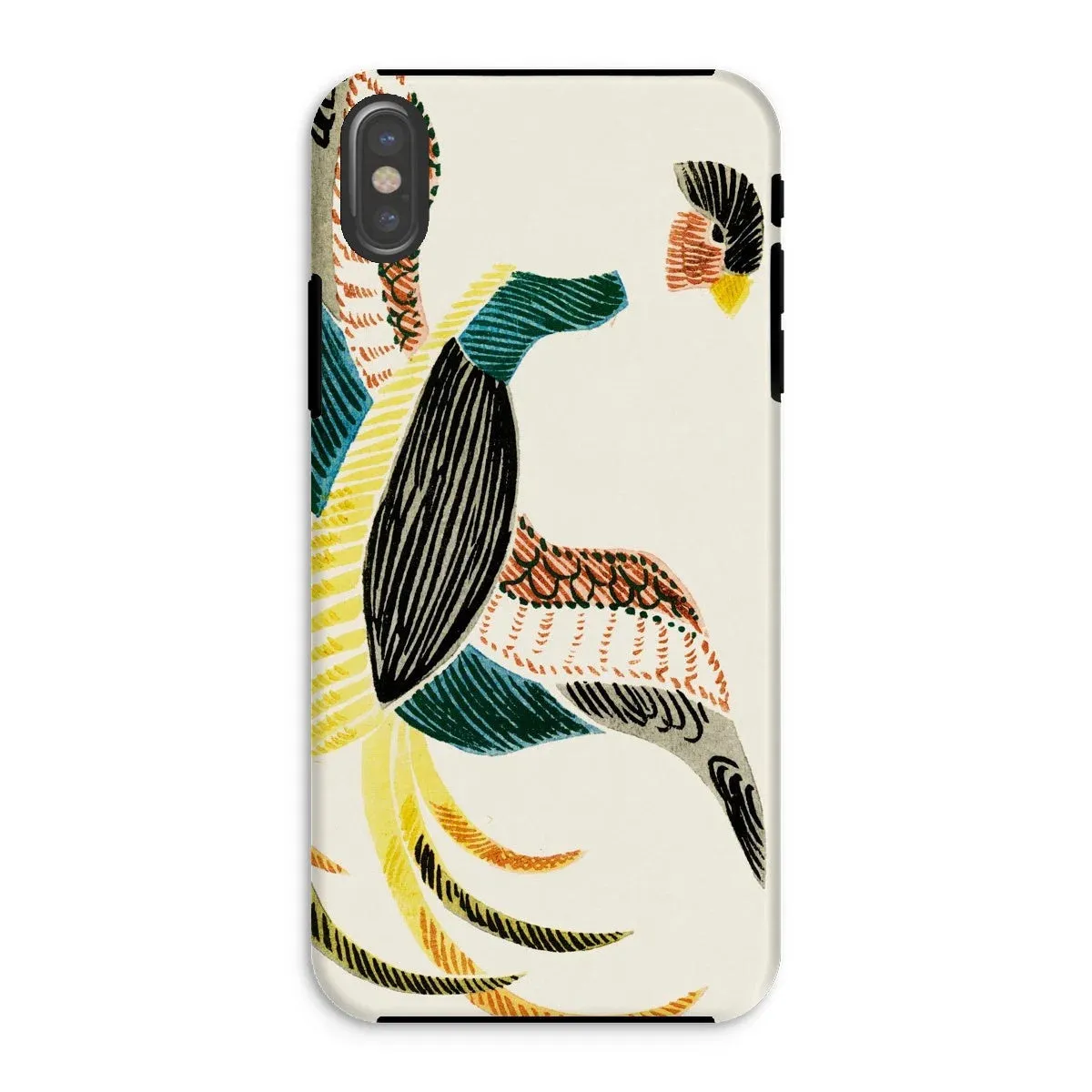 Woodblock Crane - Taguchi Tomoki Bird iPhone Case