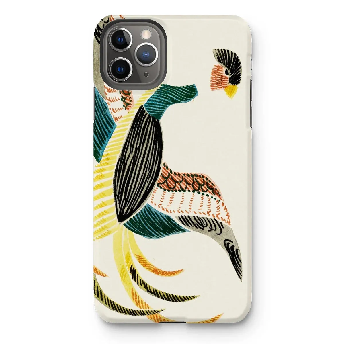 Woodblock Crane - Taguchi Tomoki Bird iPhone Case