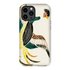 Woodblock Crane - Taguchi Tomoki Bird iPhone Case