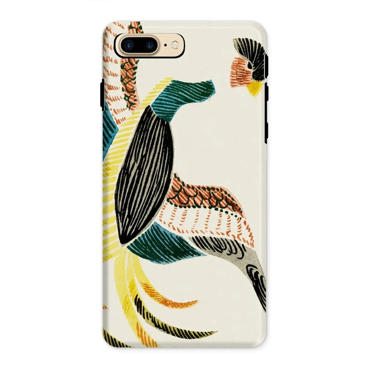 Woodblock Crane - Taguchi Tomoki Bird iPhone Case