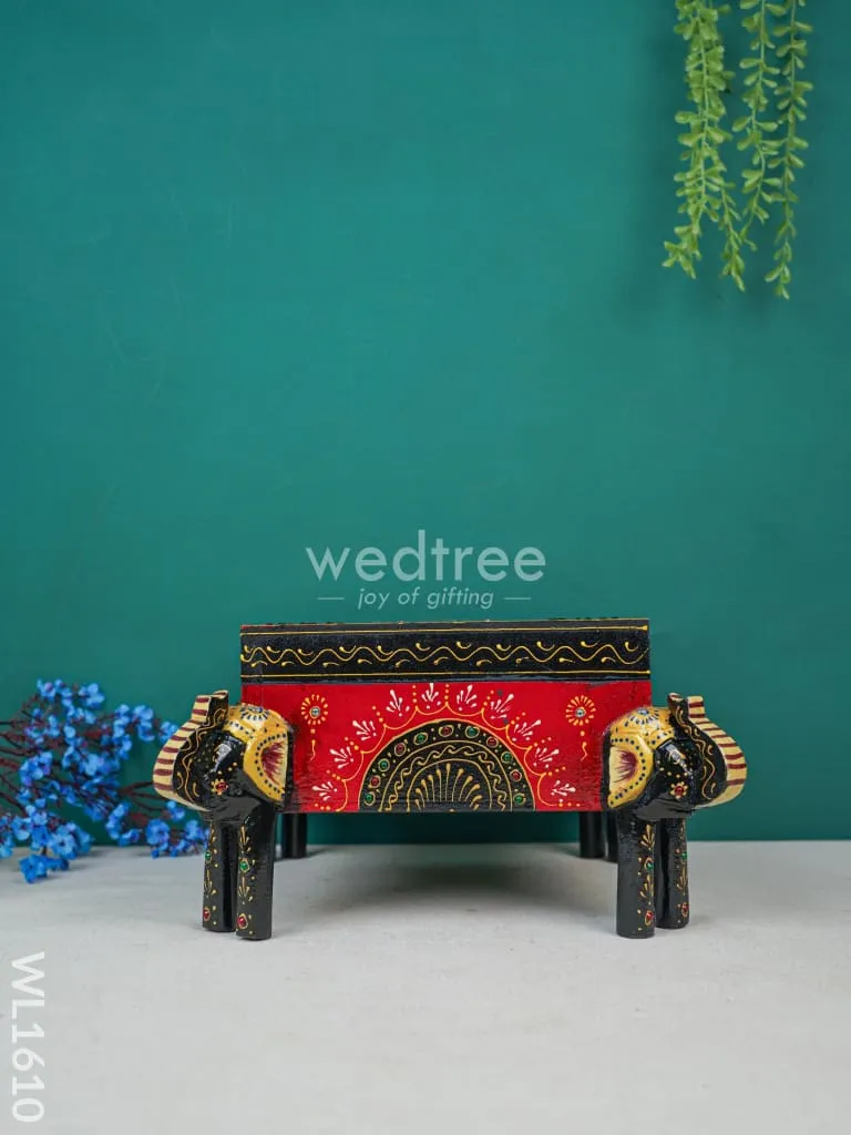 Wooden Hand Painted Jewelery Organiser with Elephant Legs - WL1610