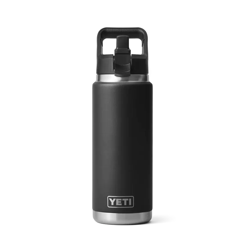 Yeti Rambler 26 Oz Straw Bottle Black