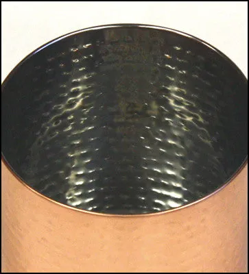 Zuccor Stainless Steel Canister w/ Hammered Copper Plated Exterior - 5.5"